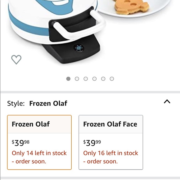 Frozen Olaf Waffle Maker - Picture 2 of 6